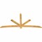 Ekena Millwork Alberta Rough Sawn Timber Gable Bracket, Western Red Cedar, 96"W x 48"H x 2"D x 4"F, 12/12 Pitch GBW096X48X0204ALB00RWR - alternate 5